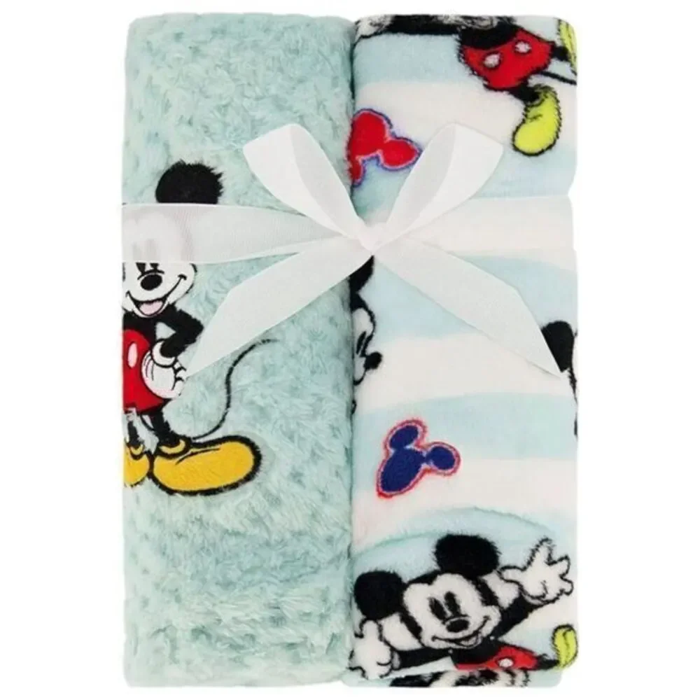 Disney Mickey Mouse Baby‎ Blanket 2 Pack, New in Original Packaging
